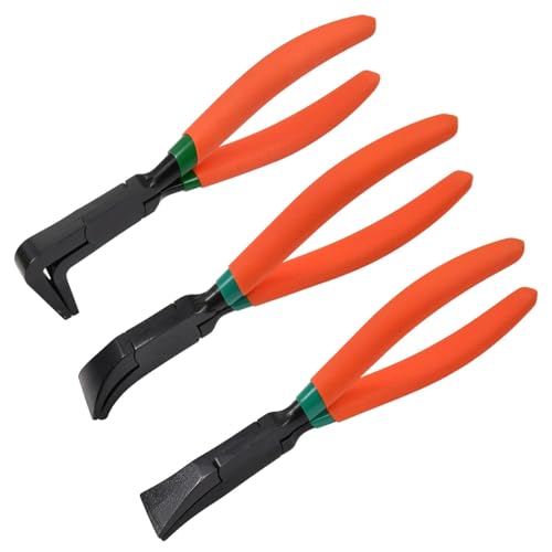 SPEEDWOX 3PCS 7-Inch Metal Hand Seamer Small Metal Sheet Straight Bender Plier Tools Flattening Form Edge Seamer Seaming Plier with Ergonomic Handle for Bending and Flattening Hand Tool