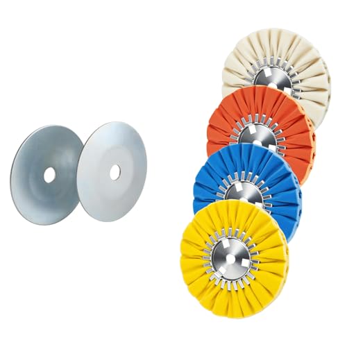 Airway Buffing Wheel Kit with 4" Airway Flange Kit Airway Buff Safety Flange Kit