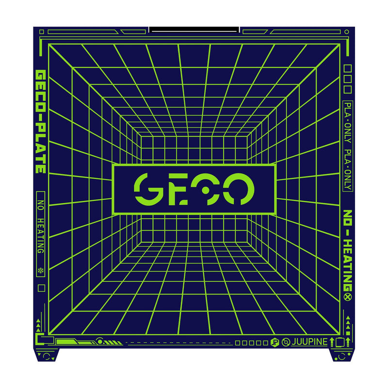 Upgraded K2 Plus Build Plate Geco Plate 370x370mm PLA Cold Printing Super Sticky No Heating Energy Saving Room Temperature Printing Spring Steel Heated Bed for Creality k2 Plus 3D Printer. 370x370mm(for Creality k2 Plus)