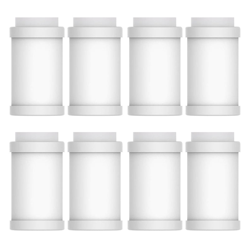Hillien Faucet Water Filter Replacements (8pcs PP Cotton +Minerals) White(8pcs PP Cotton + Minerals)