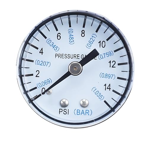 Oil Burner Pumps Test Gauge 70-025-0100 heaters Air Pressure Gauge ，Vacuum Pressure Gauge 21-1115 Fits Desa, Reddy, Master, Remington, All-Pro, Dyna Glo, Dayton, Knipco, etc Kerosene heaters