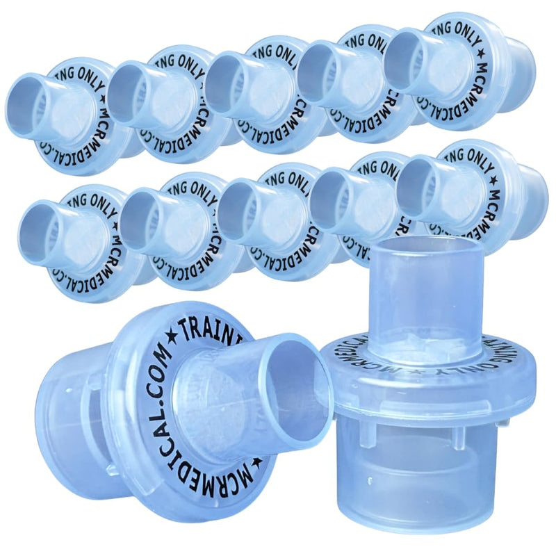 CPR Training Valves – 50 Pack Disposable One-Way Replacement Valves for CPR Manikins & Rescue Masks | Airway Filters for CPR, First Aid & AED Training | MCR Medical