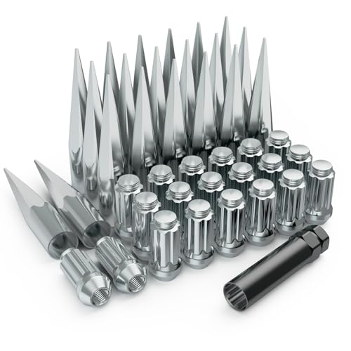 41PCS Spike Lug Nuts M14x1.5 Truck Lug Nuts with Socket Key M14×1.5