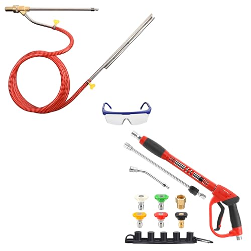Tool Daily Pressure Washer Sandblasting Kit, Pressure Washer Gun with Replacement Wand Extension