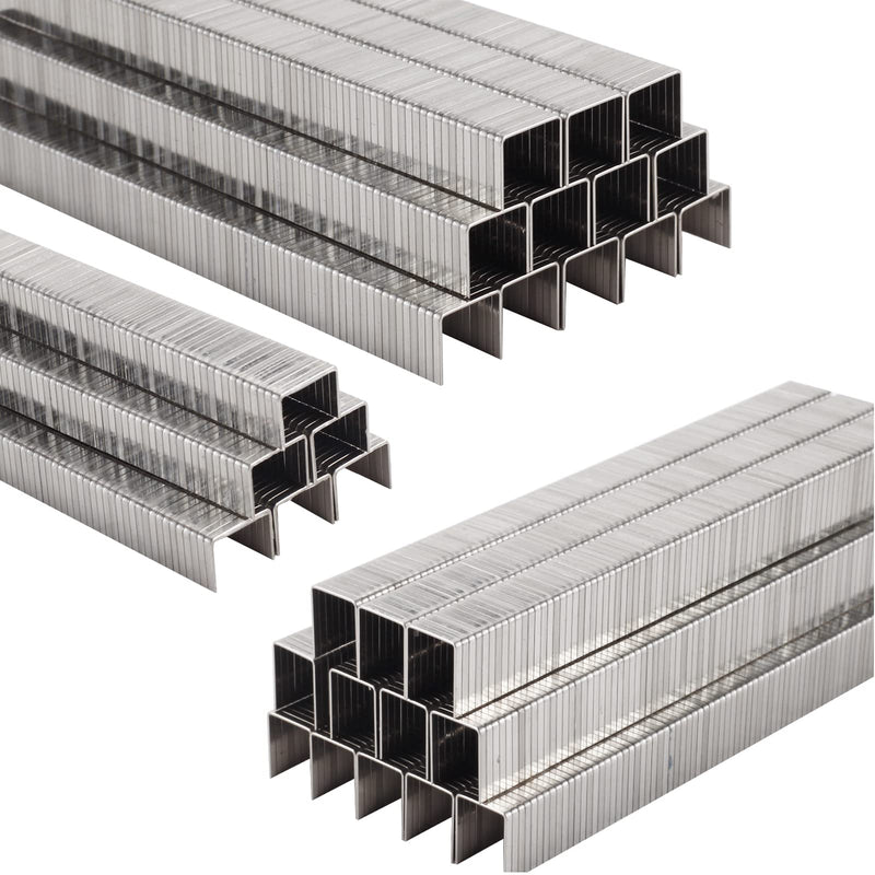 Heavy Duty T50 304 Stainless Steel Staples 3520-Count 4 Sizes Includes: 5/16", 3/8", 1/2", 9/16", Assorted Size Project Pack for T50 Stapler 5/16", 3/8", 1/2", 9/16" - 3520 Count
