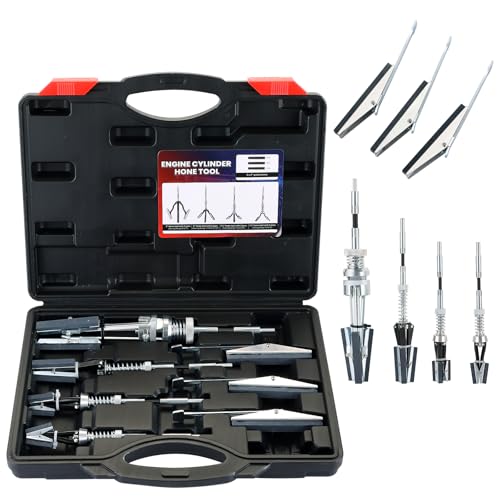 NYXOVA Adjustable Engine Cylinder Hone Tool Set, Fits 3/4"–7" Cylinders