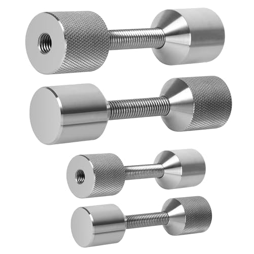 4 PCS Two Hole Pins, 2 Hole Flange Alignment Pins, 1-1/8'', 1-5/8” Diameter Aluminum Pipefitter, Detachable Double Hole Pins, Quick Leveling