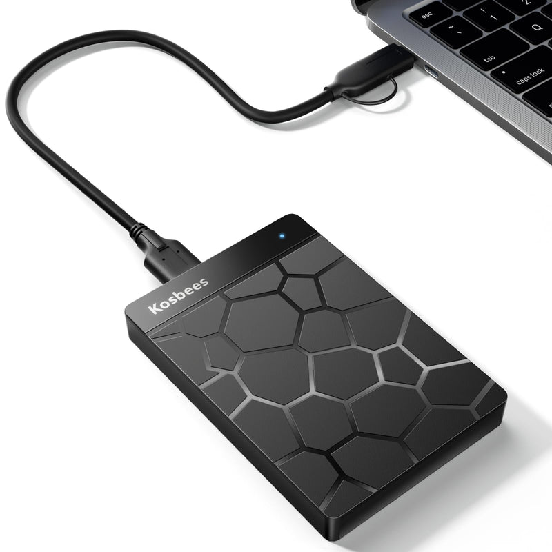500 GB External Hard Drives,Portable Hard Drive for Windows,Ultra Slim External HDD Store Compatible with PC, MAC,Laptop,PS4, Xbox one, Xbox 360;Plug and Play Ready 500 GB