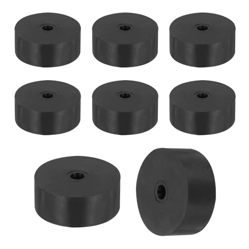 uxcell 18Pcs Thick Rubber Spacer, 2 Inch OD x 5/16 Inch ID x 25/32 Inch Thickness Black Round Rubber Bushings Anti Vibration Flat Washers for Home Industrial Machinery(50 x 8 x 20mm) 2" OD x 5/16" ID x 25/32" T(50 x 8 x 20mm) 18