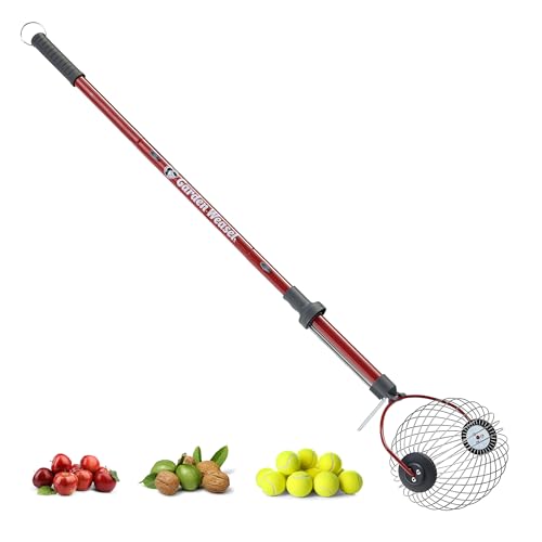 GARDEN WEASEL Large Nut Gatherer Roller for Walnuts Tennis Balls Apples Large, Objects 1.5" to 3"