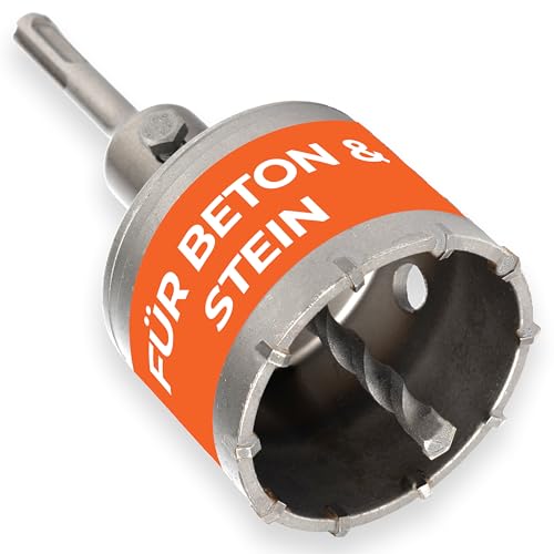 BAUBECK Drill Bit 68 mm, SDS Plus for Concrete and Stone, M22 Can Drill, Masonry SDS-Plus Core Hole Drill, Socket Drill, Crown Drill Bit, Socket Drill Bit, SSD Sockets Drill Bit, Hollow Drill Bit SDS Plus Bohrkrone