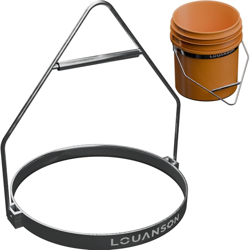 Heavy-Duty 5-Gallon Galvanized Steel Bucket Harness | 100 lb+ Capacity | Improved Carrying, Hoisting & Dumping System for Roofing, Construction, Tile, Painting & Jobsite Use