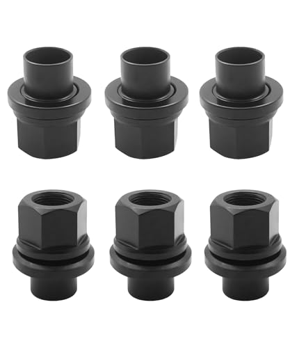 6PCS M22x1.5 Hex Wheel Lug Nuts 6