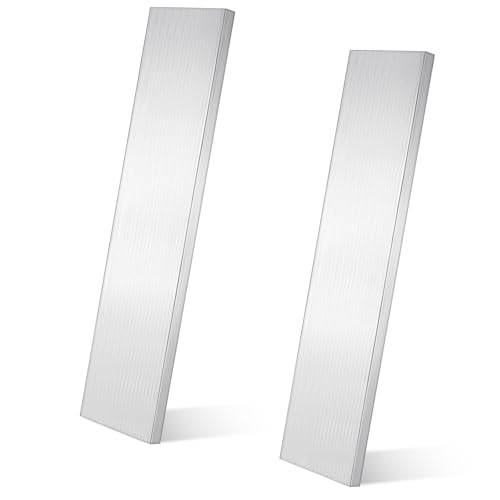2 Pack 3/8" Thick x 3" Width x 12" Length Aluminum Flat Bar, 6061 General Purpose Plate, T6511 Solid New Mill Stock, Extruded Aluminum Bar for Industrial Building and DIY