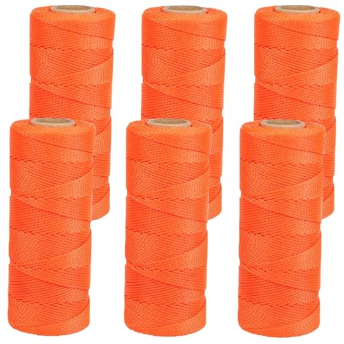 Heavy Duty Mason Line String, Construction String 6 Pack 500ft Nylon Twine