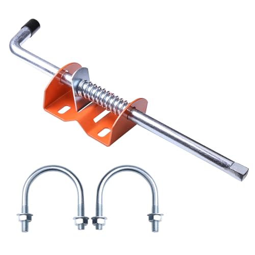 Heavy Duty Gate Anchor Cane Bolt – 17 Inch Drop Rod Stake for Farm, Garden, Ranch Fence Gates – Prevent Swinging & Sagging – Zinc Plated Steel 1