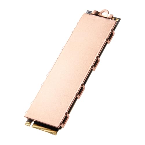 M.2 Heatsink 2280 SSD Copper 74 x 22 x 0.8 mm | Heat sink with silicone-based thermal pad for cooling M.2 SSD NVME laptops