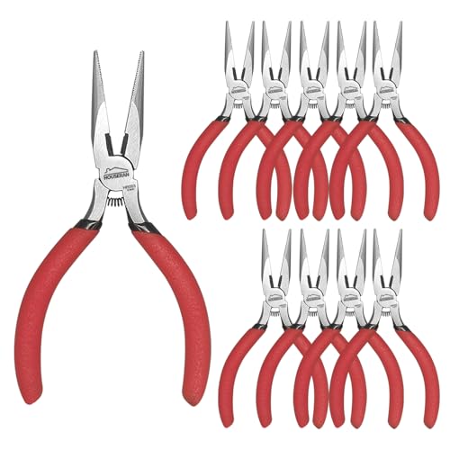 Needle Nose Pliers, 5 Inch, 10 Pack, Jewelry Making Tools 10 Pcs