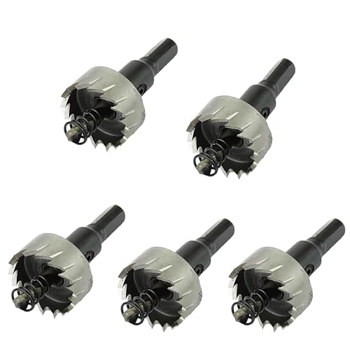 TOGU 1-1/10" (28mm) Heat Treated High Speed Steel Drill Bit Spiral Screw Thread Taps Countersink,5 Packs 28 mm 5