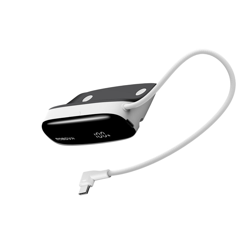 BOBOVR PD100 2-in-1 Charging Dock & 30W USB-C PD Power Bank for B100 Battery – Two-Way Fast Charge, Built-in Cable, Multiple Ports (Dock Only Without Battery) Dock Only