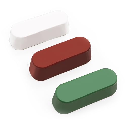 Metal Buffing Polishing Compound Kit,Buffing Wheel Compound Including White Diamond,Red Rouge, General Green(3 Pack, 3.5 Oz)