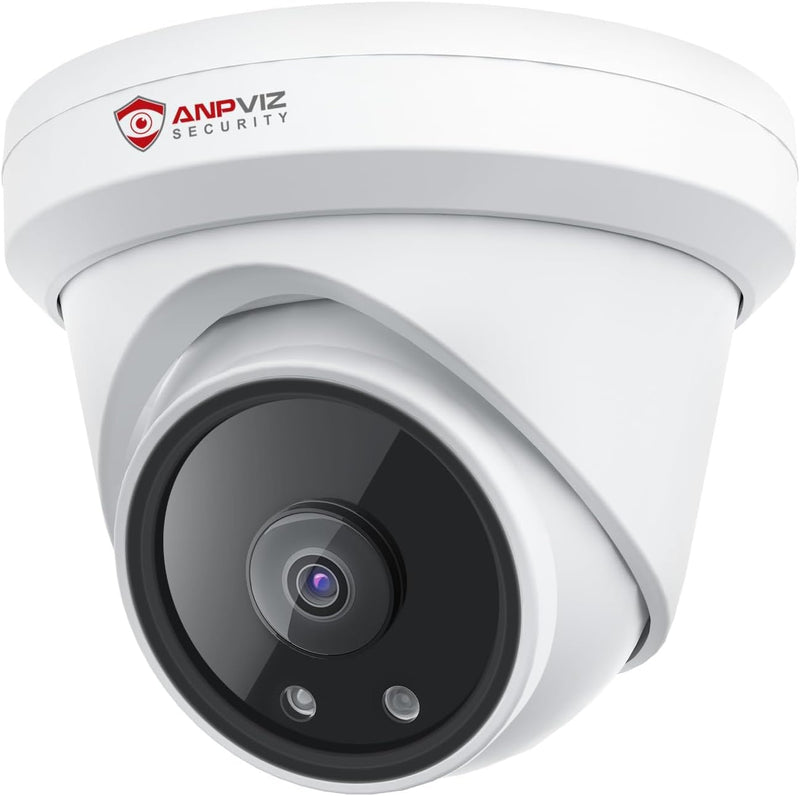 Anpviz 155° Wide Angle POE Camera with Mic/Audio, 4K (3840x2160) 8MP POE IP Camera Outdoor Indoor, 100ft Night Vision, IP66 Weatherproof Security Dome Camera, 2.1mm Lens(U Series)