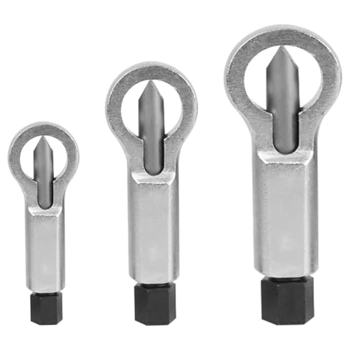 3-Piece Nut Separator Nut Remover 9-12 mm/12-16 mm/16-22 mm | Nut Remover Nut Splitter Remover Broken and Damaged Nuts Tool Extraction Tool