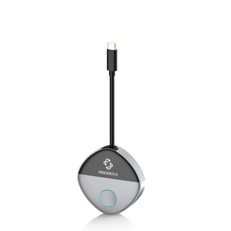 USB‑C Wireless Transmitter Only, Requires Receiver, 328FT, 0.05s Low Latency, 2.4G+5G Dual‑Band, Plug & Play, Mirror & Extend Display for Laptop, Tablet, Smartphone USBC TX