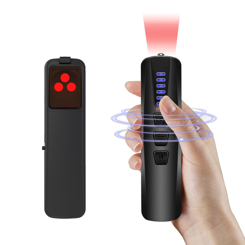 ZHENHAN Hidden Camera Detectors,Anti Spy Detector,Bug Detectors,GPS Tracker Detector,Portable Bug Detector,Hotels,Travel,Home,Office (Black) Black