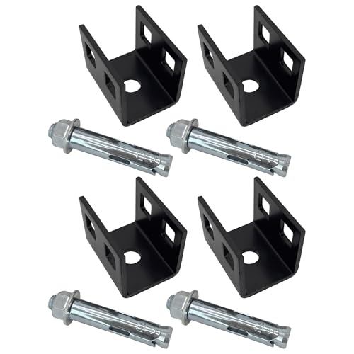 Mobile Home Concrete Slab Anchors with Expansion Bolt Set for Dry Concrete - Double Head Anchor (4 Pack) 4