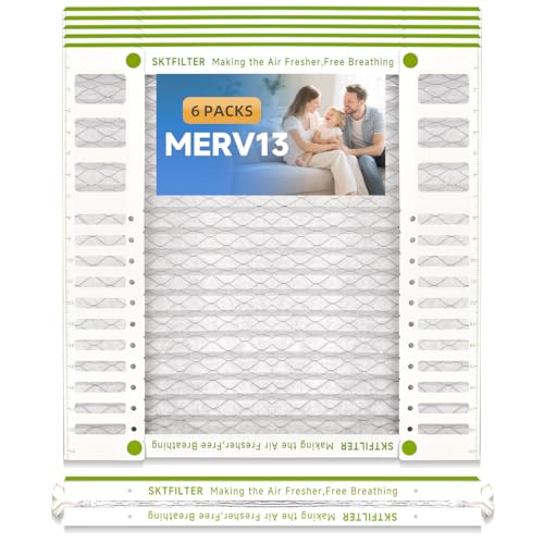 20X20X2 Air Filter AC Furnace MERV 13 Comparable with MPR 1900 FPR 10 HVAC Air Condition cabin Vent Fan Electrostatic Pleated Actual Size 19.75 x 29.5 x 1.75 6 Packs