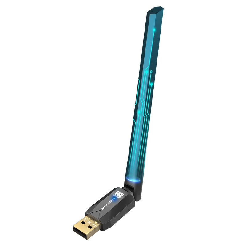 Long Range Bluetooth 6.0 Adapter for PC, Built-in PA for 5dBi High-Gain Wireless USB Dongle for Windows 11/10/8.1 Laptop Desktop, Plug & Pair w/Bluetooth Headphones Speaker Keyboard Mouse