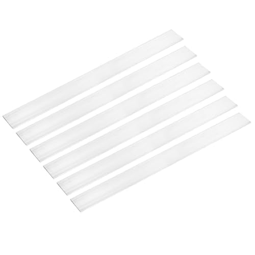 MECCANIXITY 6 Pcs Square Aluminum Flat Bar, 1/8" (4mm) Thick x 1-9/16" (40mm) Width x 16" (406.4mm) Long 6061 Aluminum Flat Plate Solid New Mill Stock Silver for Industrial Building 1/8"x 1-9/16"x 16"