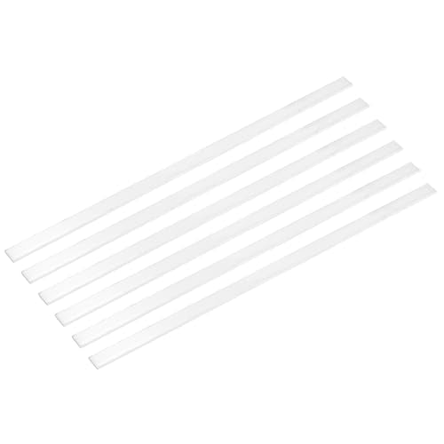 MECCANIXITY 6 Pcs Square Aluminum Flat Bar, 3/32" (3mm) Thick x 25/32" (20mm) Width x 16" (406.4mm) Long 6061 Aluminum Flat Plate Solid New Mill Stock Silver for Industrial Building 3/32"x 25/32"x 16"