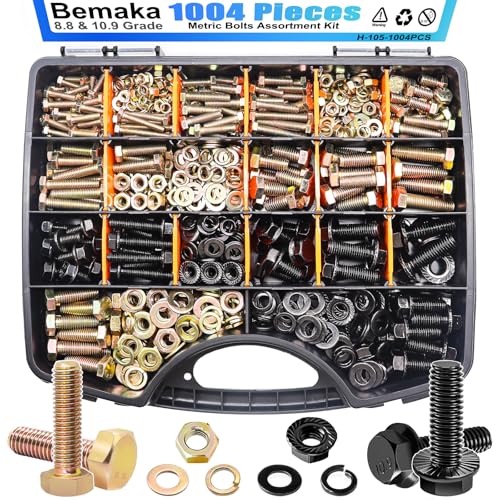 2285PCS Metric Screw Assortment Kit, 6-20mm Metric Bolts and Nuts Kit + 1004Pcs Metric Bolt Assortment Kit
