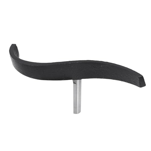 5/8in S Shaped Lathe Tool Rest, Alloy Steel Cast Iron Curved Bowl Turning Rest, Sturdy Woodworking Lathe Accessory