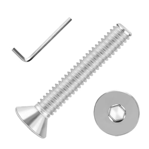 3/8-16x2 Flat Head Socket Cap Screws Bolts 30pcs HS/JXLS-03 3/8-16x2"