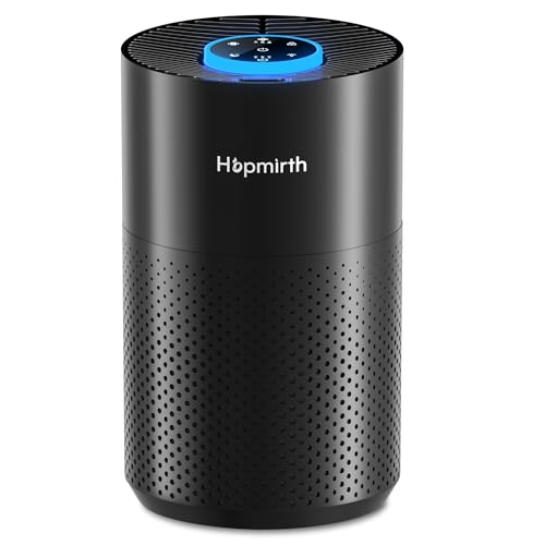 Air Purifiers for Bedroom & Home with H14 True HEPA Filter, Covers Up to 1280ft², 360° Air Intake, Quiet Pet Air Purifier, Fragrance & Timer,Removes Smoke, Pet Dander & Pollen,Black Black