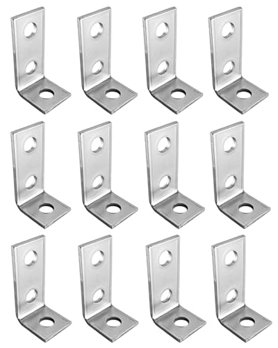 16 Pcs 3 Hole 90 Degree L Shaped Fitting Bracket Corner Brace