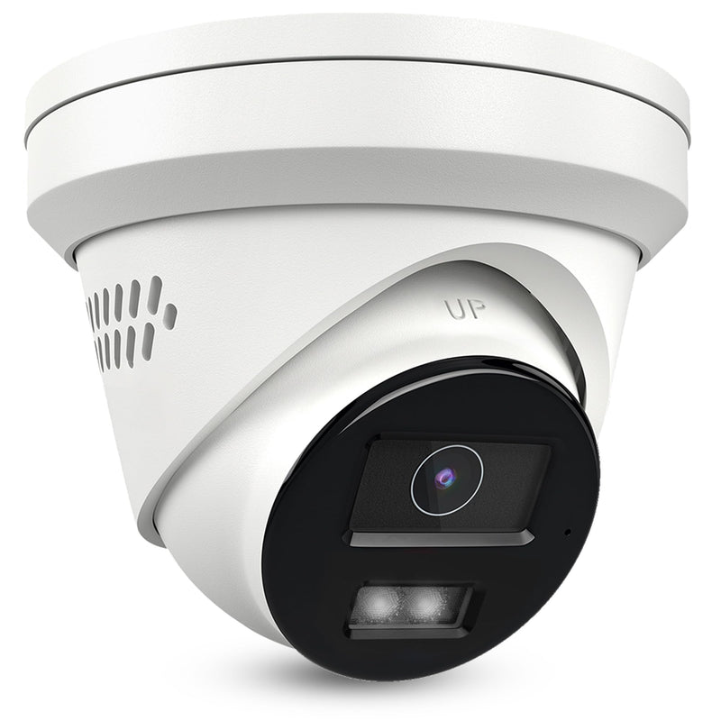 Real HD 4K 8MP Turret POE IP Camera Outdoor, 2.8mm 105° Viewing Angle, Plug and Play with NVR, Support 512Gb SD Card(NOT Included) 8MP IP PoE Camera