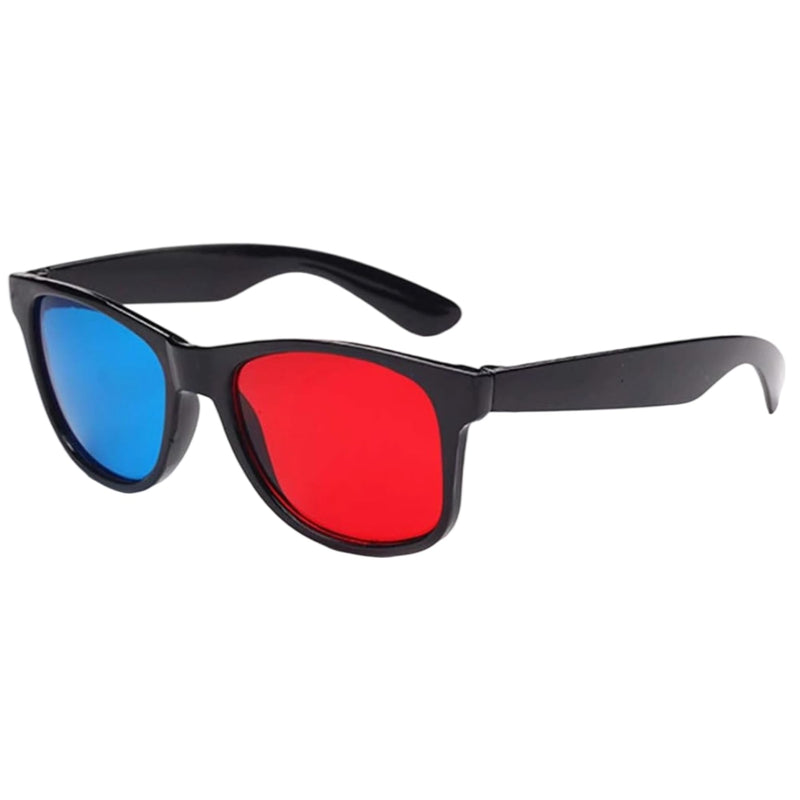 Red and Blue 3D Glasses Universal TV Movie Dimensional Video Frame 3D Glasses DVD Game Glass 3D Style Glasses for 3D Movies Games, 3D Viewing Glasses, Light Simple Design，Televisions and Video