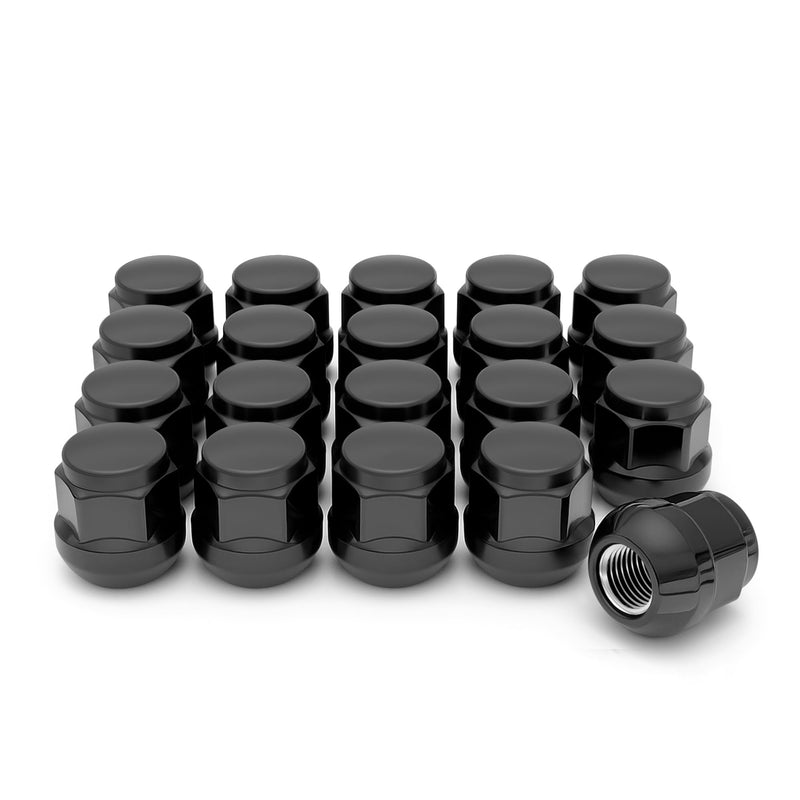 White Knight M12x1.5 Lug Nuts for Select Honda and Acura (Short Version), Factory Style Radius Seat (Black Chrome Plated) – 1907SRBK-20AM (20 Pack) BLACK CHROME 0.98" HT (20 Pack)