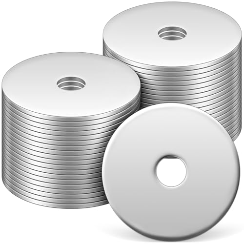 200 Pcs Stainless Steel Fender Washer-1/4 ID x 1-1/4" OD x 1/20" Thick for Screw and Bolt Flat Washers Corrosion Resistant Metal Washer for Wood and Wet Environments, Construction and Repair 200