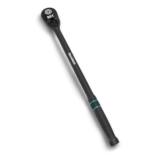 DURATECH Extra Long Handle 1/2-Inch Drive Ratchet, 90-Tooth Ratchet Wrench 1/2" with 15" handle