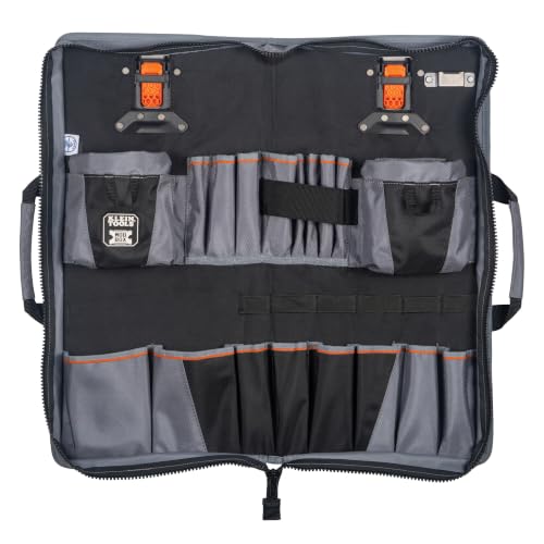 Klein Tools 54813MB MODBox Utility Cart Tool Apron, Tool Storage Organizer, Utility Cart Accessories, Zips Closed for Storage or Transport