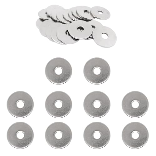 50Pcs M10×40mm Fender Washers 304 Stainless Steel Flat Large Fender Washer Metal Flat Washers for Screws and Bolts 50