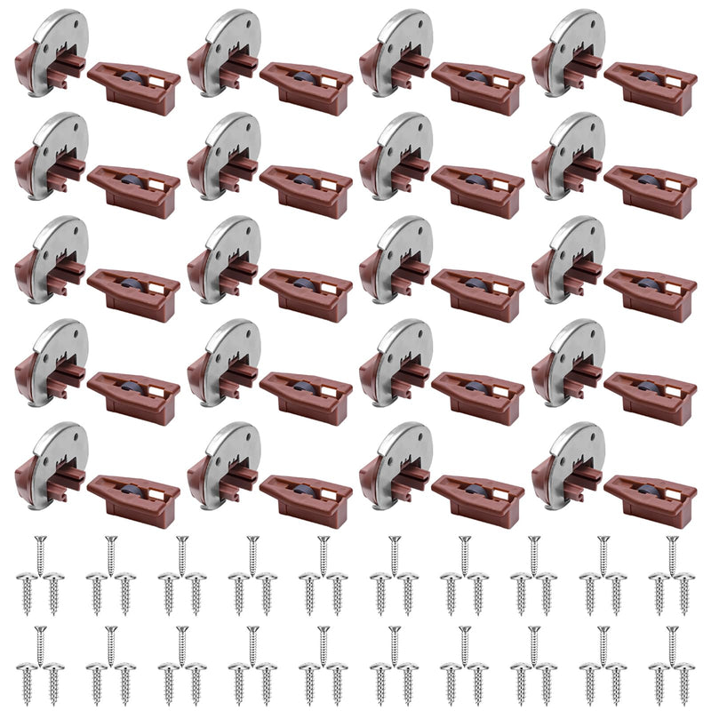 Upgrade Drawer Slides for kenlin Rite-Trak II Replacement, 20 Sets of Improved 168 Track Guides with Metal Back, Universal Drawer Guide for Dresser, Nightstand Drawers from Most Furniturers Upgraded Drawer Slides 20 Pack