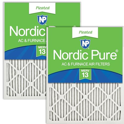 Nordic Pure 10x30x1 Pleated MERV 13 Air Filters 2 Pack