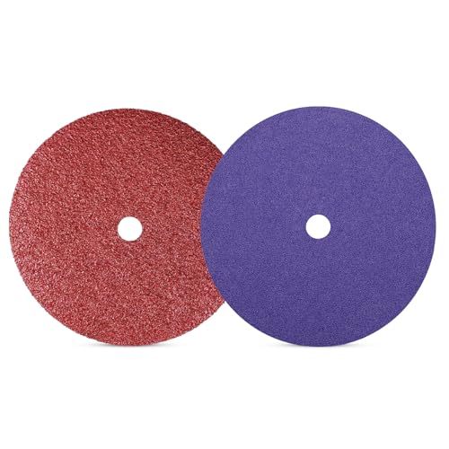 24 Pack 9" Sanding Disc, 36 Grit & 60 Grit Sanding Disc Fits for JLD10-9 Lawn Mower Blade Sharpener and with 9 inch Grinding Wheel Lawn Mower Blade Sharpener and Grinder 24packGrit