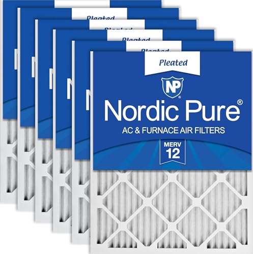 Nordic Pure 14x18x1 Pleated MERV 12 Air Filters 6 Pack